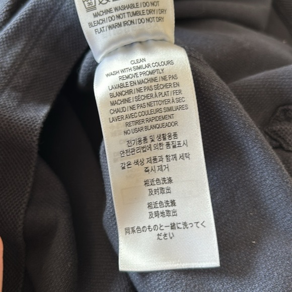 Burberry Men's Eddie Pique Polo Shirt Navy Size Large - Picture 15 of 16